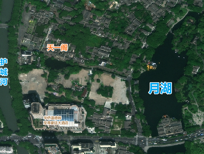 项目所在区域影像图，其中空地即项目用地。据资规部门“天地图 宁波”