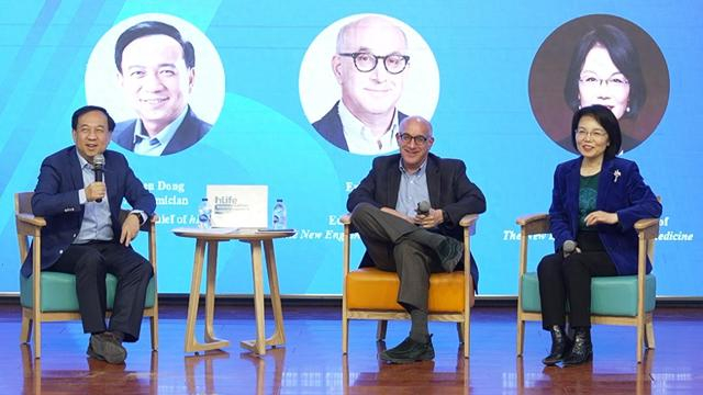 董晨、Eric Rubin和肖瑞平。图源：hLife Journal微信公众号