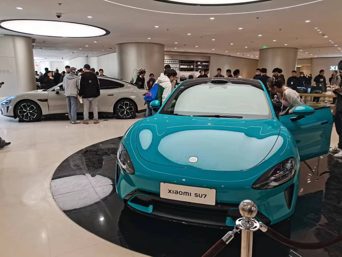 3月29日，小米某线下门店。 贝壳财经记者徐雨婷 摄