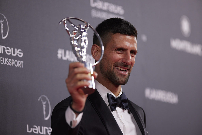 德约科维奇刚刚第5次拿下劳伦斯最佳男运动员的殊荣。