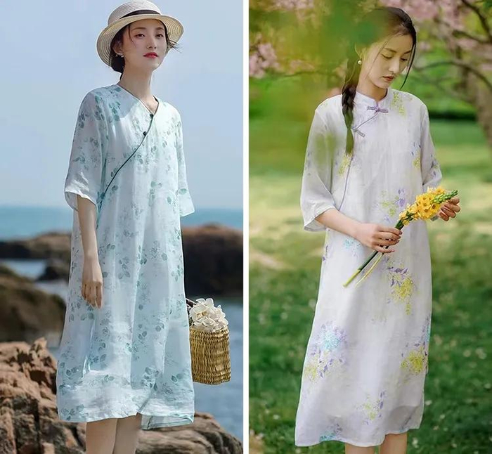 从《诗经》里走出来的美衣,雅致秀逸,清凉入肌!