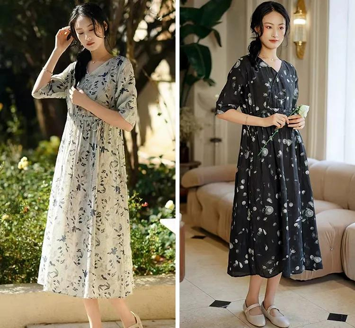 从《诗经》里走出来的美衣,雅致秀逸,清凉入肌!