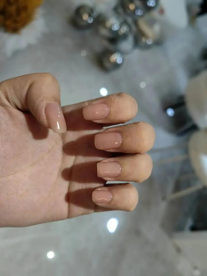 纯色美甲原图直出