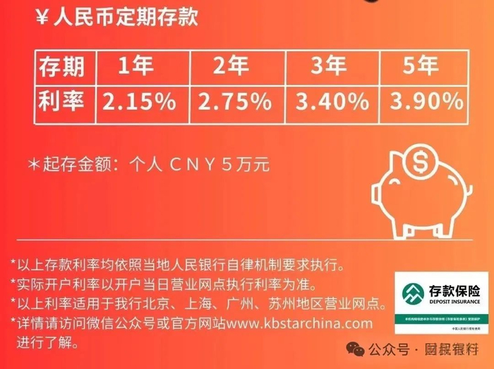 万块钱两年利息3500