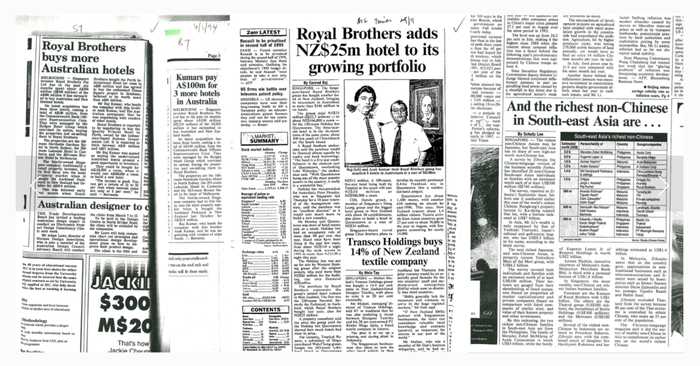 富豪大举买下酒店产业的报纸资料