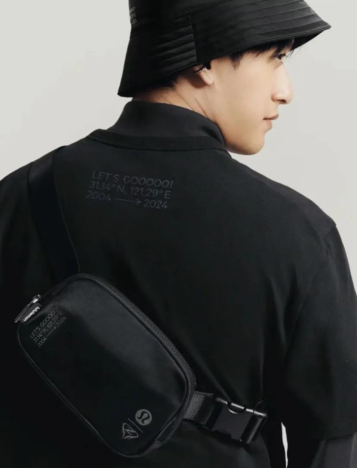 周冠宇上身联名系列单品 图源：Lululemon官方