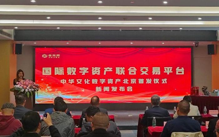 “中华文化数字资产北京发售仪式”在国家文化产业创新实验区文化金融服务中心举办。主办方供图