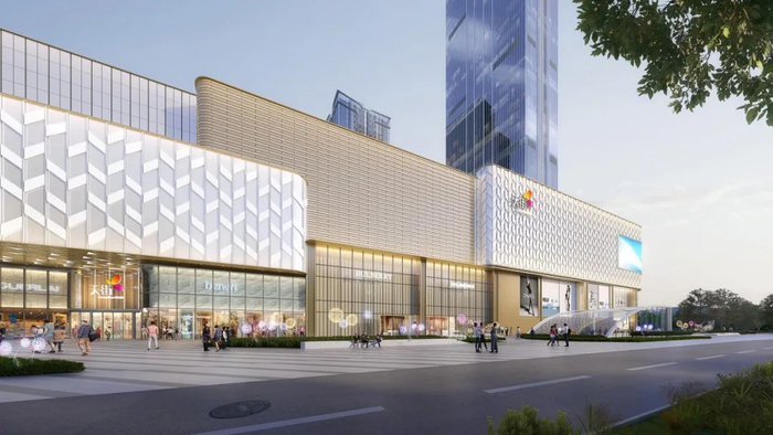 龙湖清能滨江天街效果图。