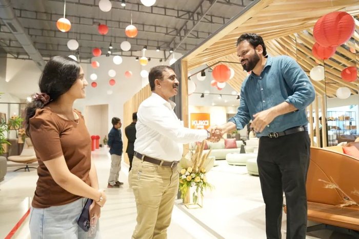 KUKA HOME 印度门店开业仪式。（图片来源：顾家家居官网）