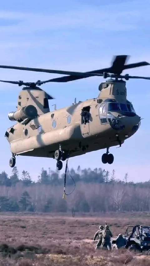 ch-47f支奴干直升机,大力神!