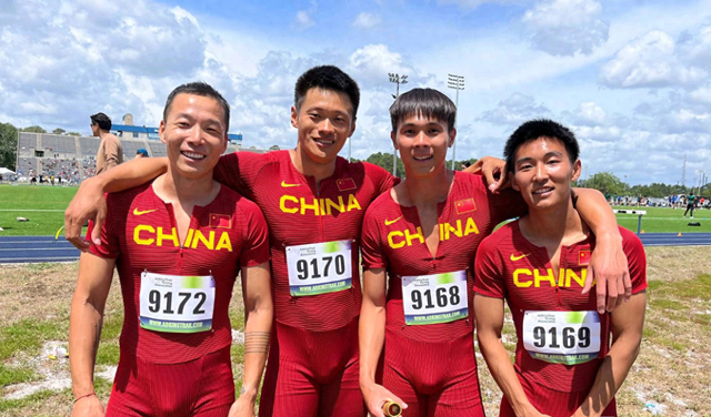 前7次破38秒,苏谢时代的辉煌男子4x100米接力,目前的世界纪录是