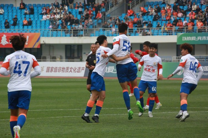 中乙预赛阶段第7轮:山东泰山金钢队主场3-0西安崇德荣海队