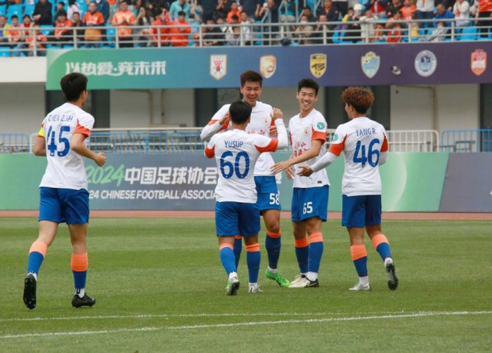 中乙预赛阶段第7轮:山东泰山金钢队主场3-0西安崇德荣海队