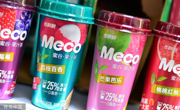 Meco果汁茶 图片来源：视觉中国