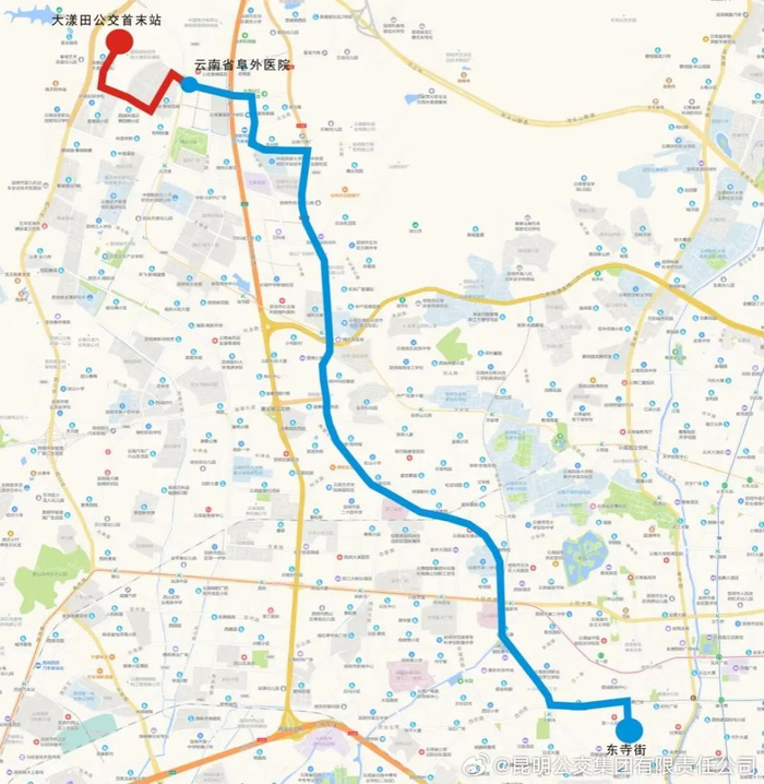 昆明公交集团关于8路等十条公交线路优化调整方案的群众意见征求公示