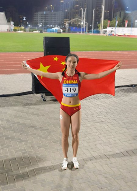 陈妤颉在亚青赛夺冠并打破多项纪录。受访者供图