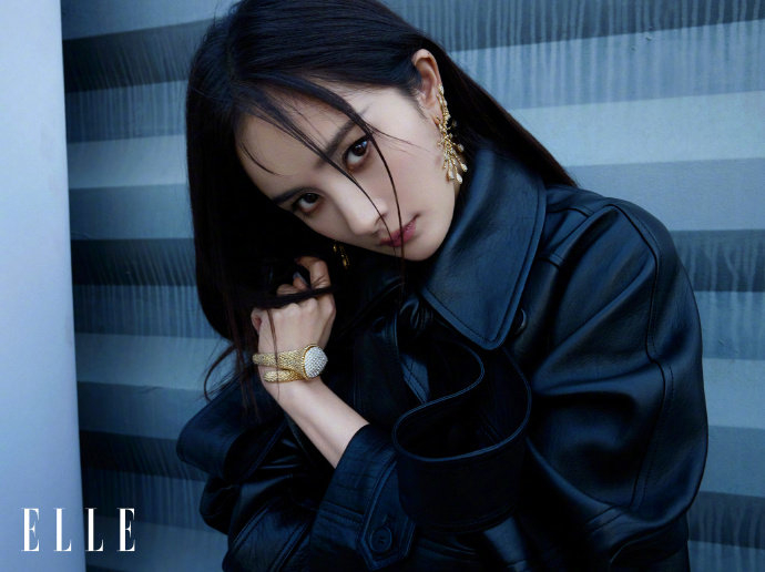 杨幂连续11年也是第11次登上《elle》封面