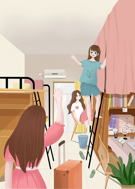 懂事的寝室长已经提前返校了 新浪网