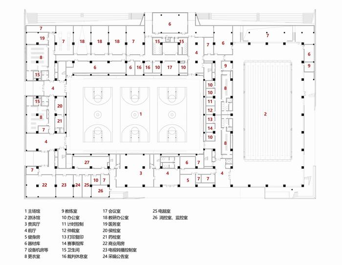 白鹭齐飞 湿地展翼 渤海科技大学体育馆 /中科院建筑设计研究院有限