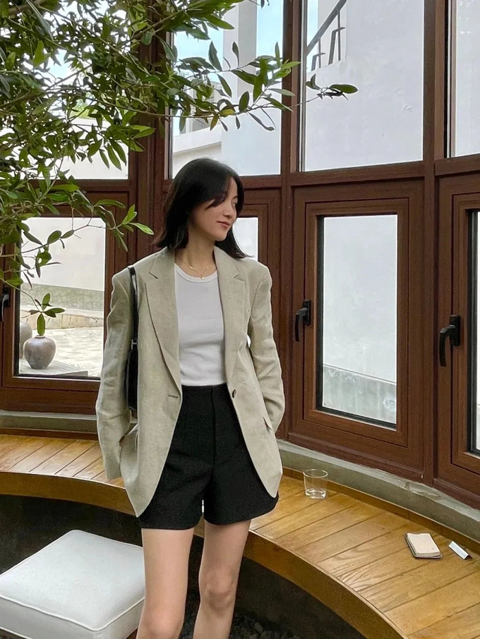 春夏的"亚麻衬衫""亚麻阔腿裤"这么穿,轻松美出高级感!