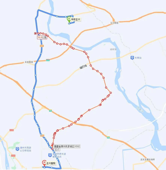白牌,丰乐,广善寺,乌石(东),乌石,石亭街道办事处,埔美,高速漳州(西)