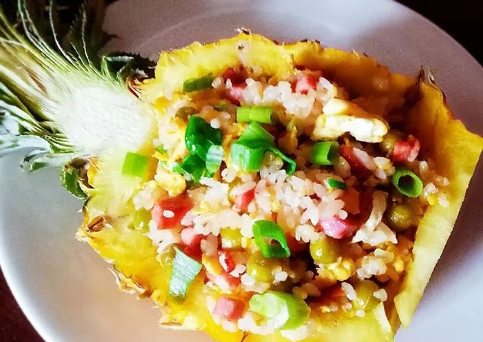 高颜值的菠萝炒饭,香味浓郁,酸甜适口!