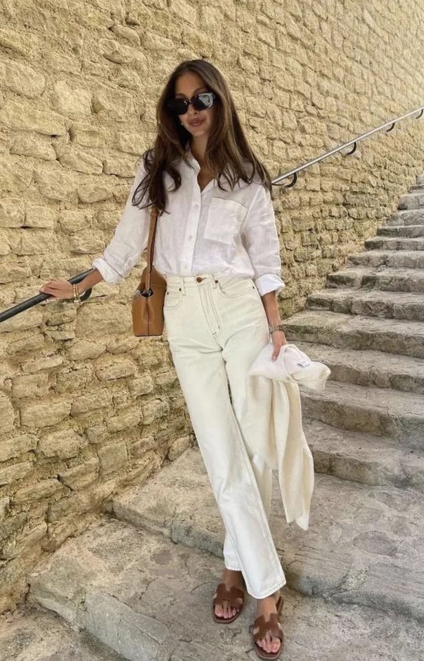 单品推荐优衣库亚麻衬衫价格:200—30003亚麻阔腿裤搭配7:衬衫 吊带