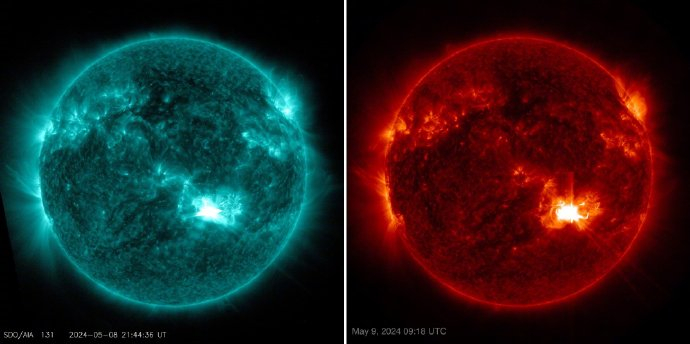 太阳又连续爆发三次强烈耀斑…|耀斑|太阳黑子|日冕物质抛射_新浪新闻