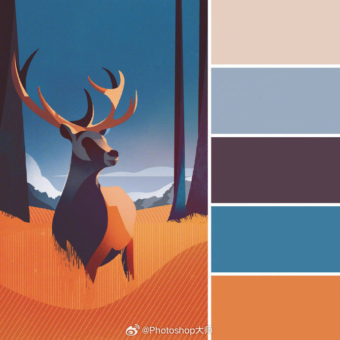 舒适插画配色参考 | charlie davis