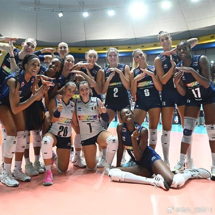 2024年5月13日至17日意大利9495女排米兰训练营16人集训阵容