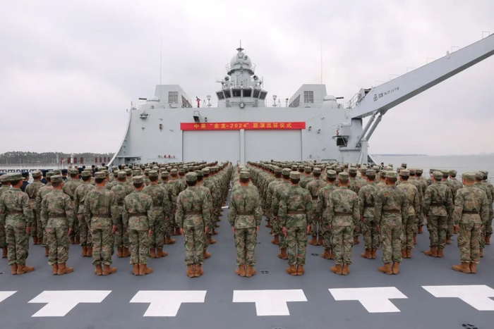 中柬"金龙-2024"联演,中方参演部队出征