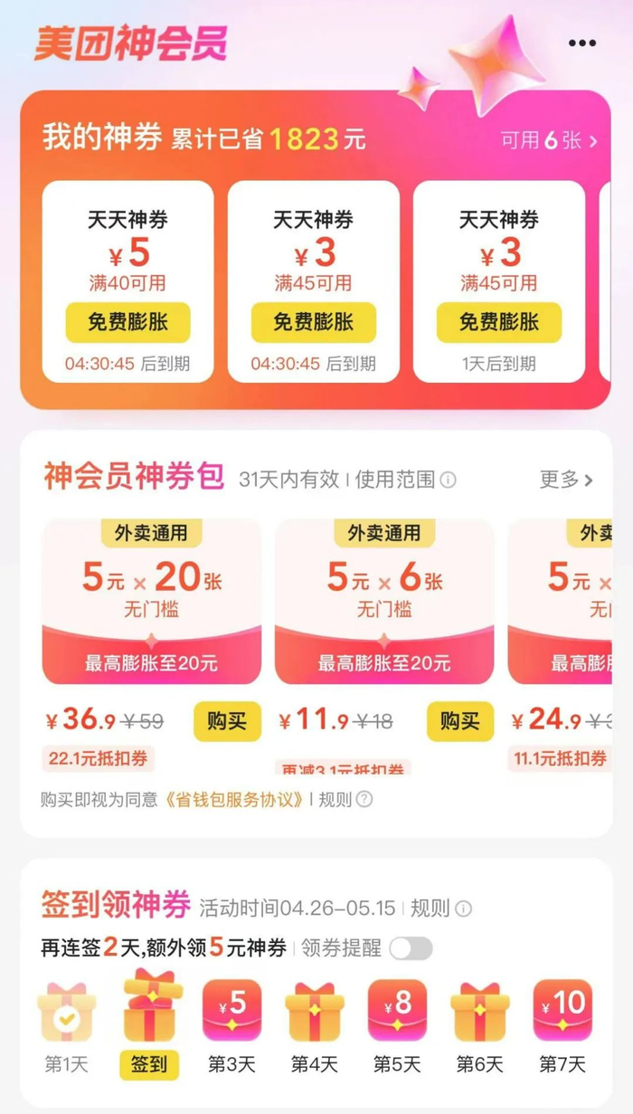 打通会员体系可能是美团的最佳解法