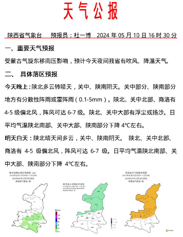 阵雨 浮尘天气要来!