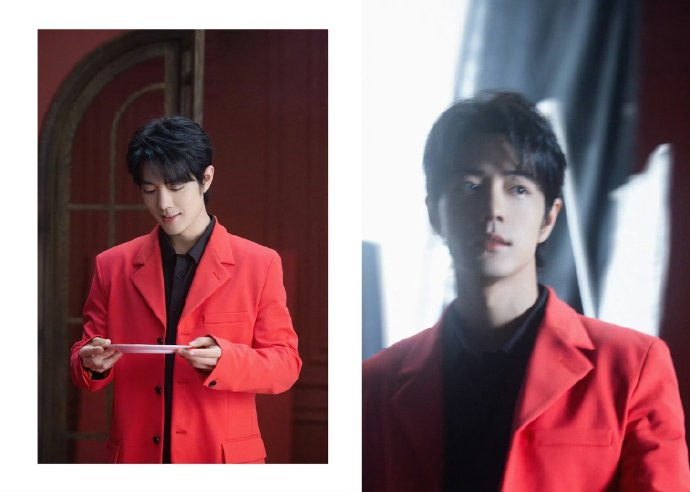 大明星肖战和他的各色各式西装战袍