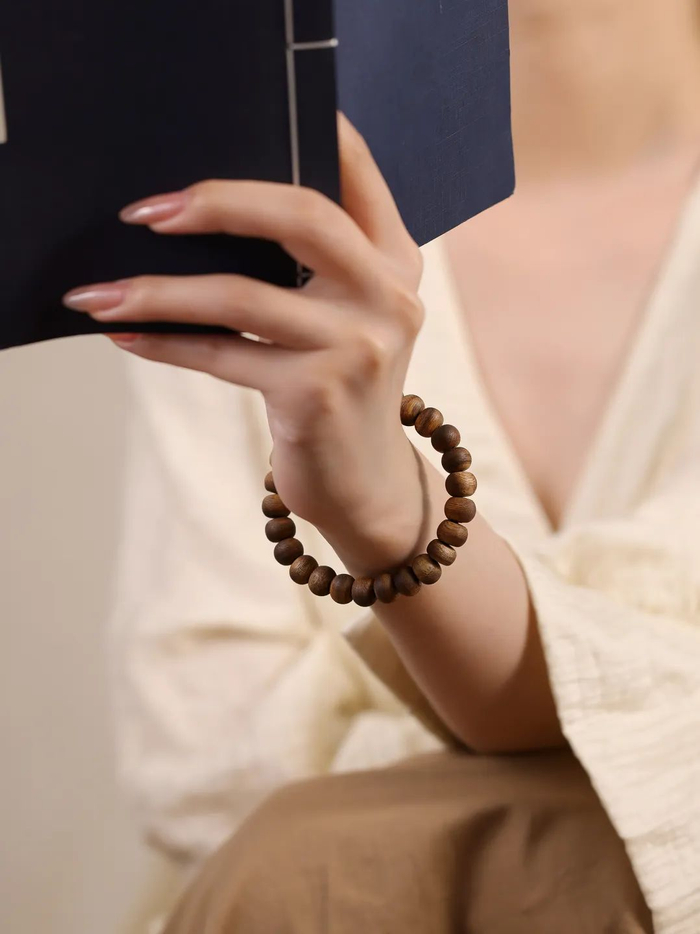 中式沉香檀木手串,气质不凡,香气清雅