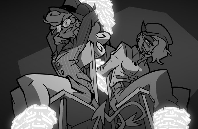 helltaker 游戏3周年贺图,by游戏作者09ukasz piskorz