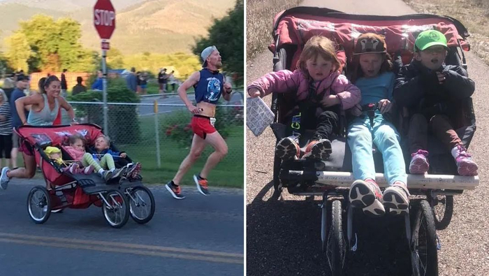 我的妈妈是超人:母亲推婴儿车跑马拉松拿下三项吉尼斯纪录