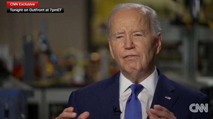  Video capture of Biden's interview with CNN on May 8