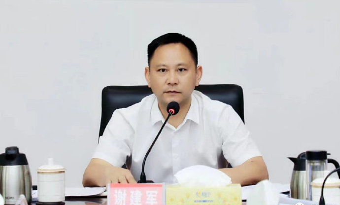 辰溪县委书记谢建军主动投案