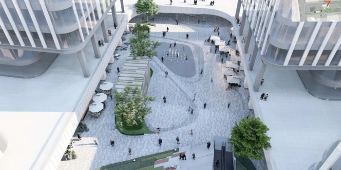 ▲沐风广场效果图