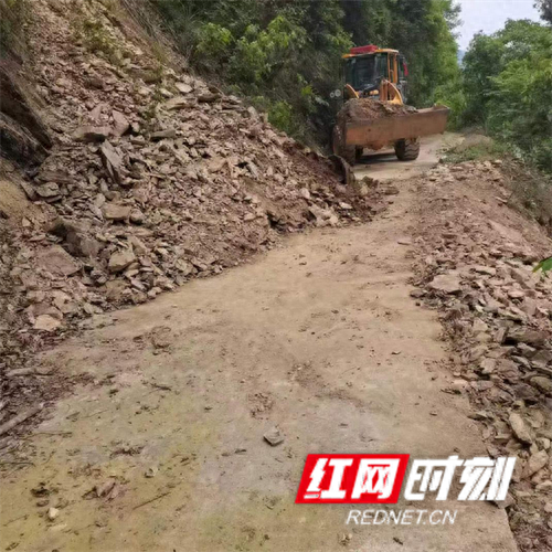 慈利县三合镇雷岩村:迅速清理道路隐患 还原乡村道路本色