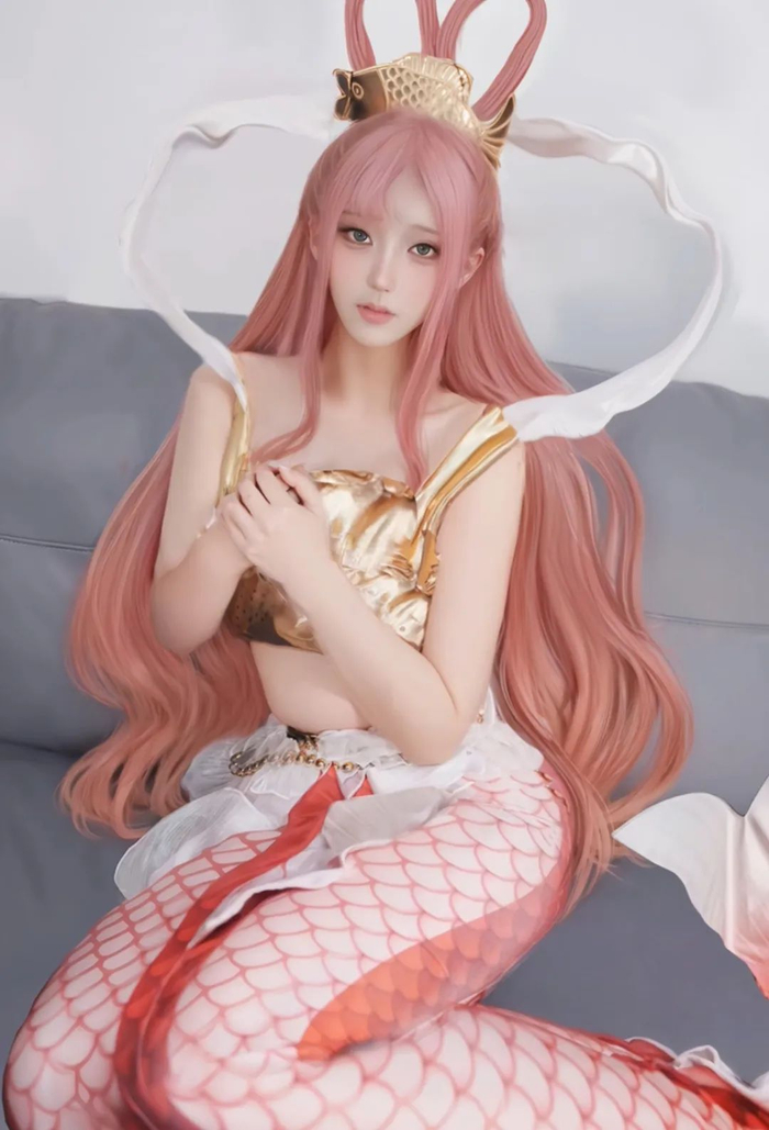 这个人鱼公主·白星cos,很可爱!