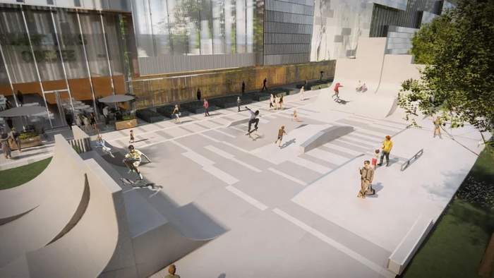 ▲滑板公园效果图