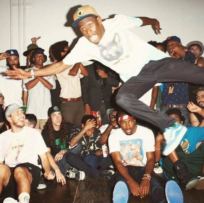 一些说唱歌手们的合影