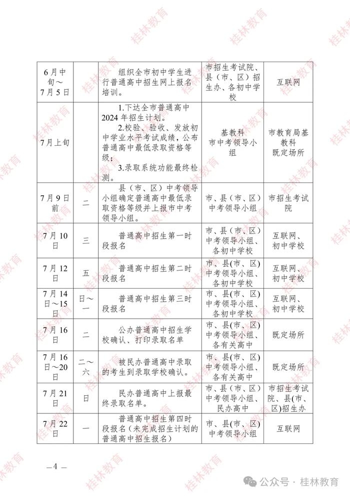 桂林市2024年中考方案发布