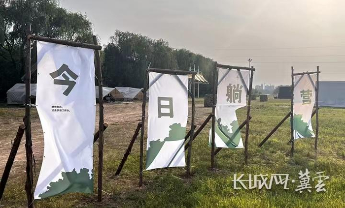 邢台七里河露营基地。河北经济日报记者 李丽钧 摄