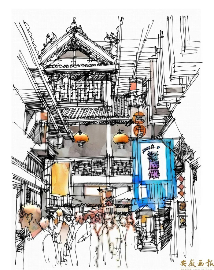 艺术天地 | 陈新生: 钢笔手绘建筑图