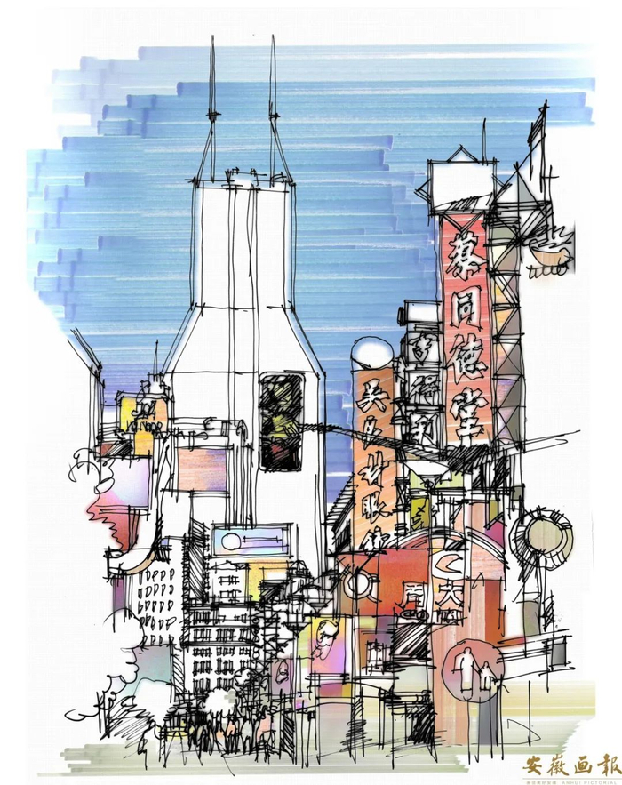 艺术天地 | 陈新生: 钢笔手绘建筑图