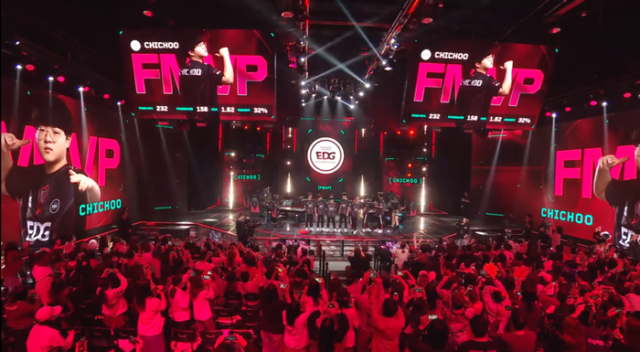 EDG选手CHICHOO获得生涯首个FMVP