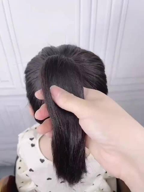 飘带丸子头教程,不会编发的都能学会